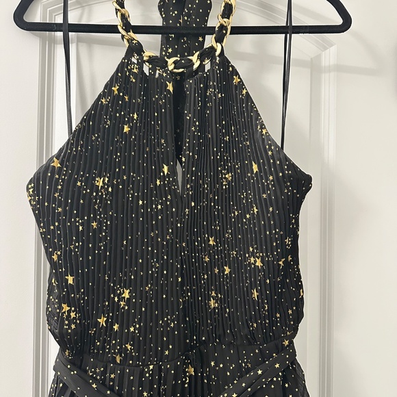 Alex Marie halter gold and black star dress starfall ball dress - Picture 3 of 13